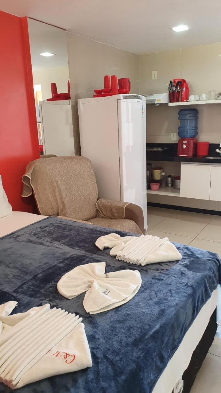 Flat No Hotel Carneiro De Tamandare Прайя дос Карнейрос Екстериор снимка